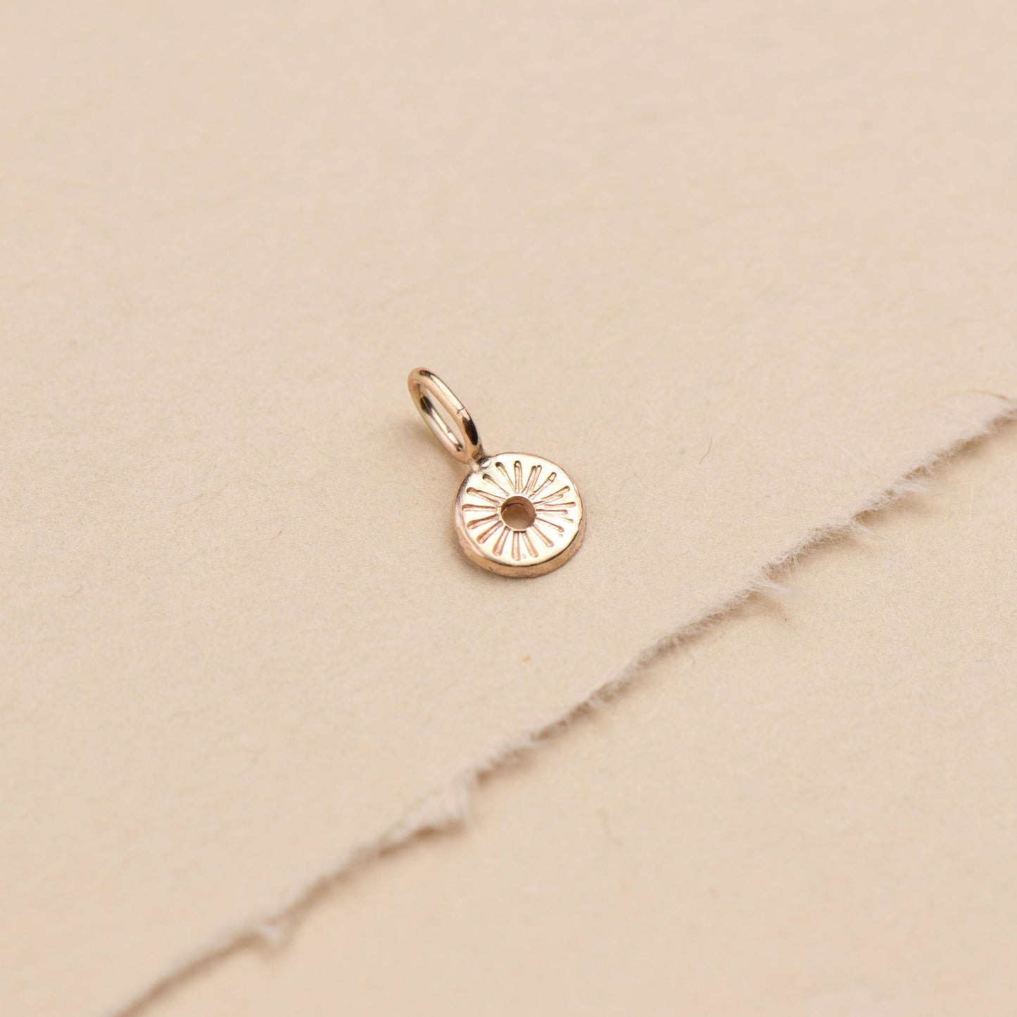 Handmade Mini Hollow Sun Pendant
