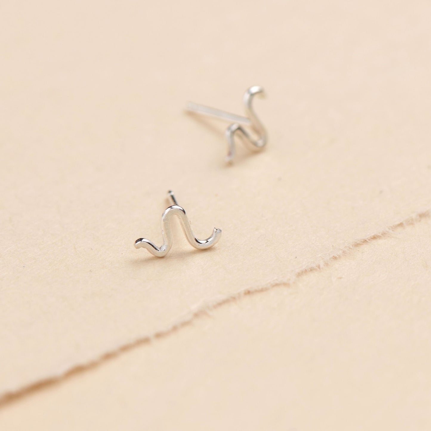 Handmade Snake Studs