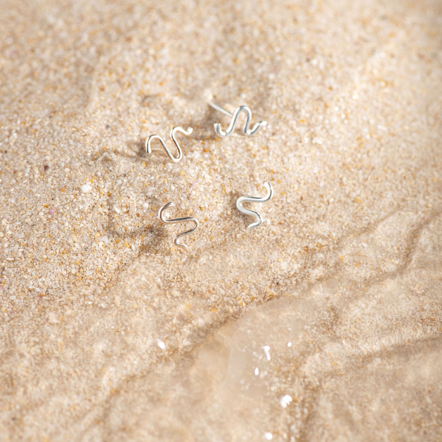 Handmade Snake Studs