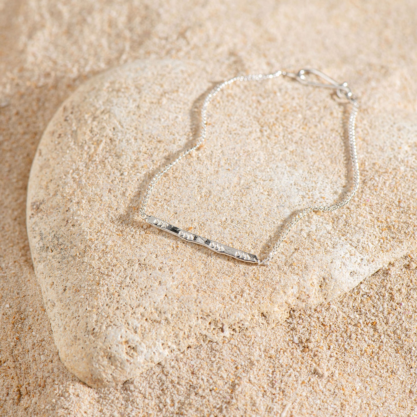 Handmade Chain Bracelet with Arrow Bar