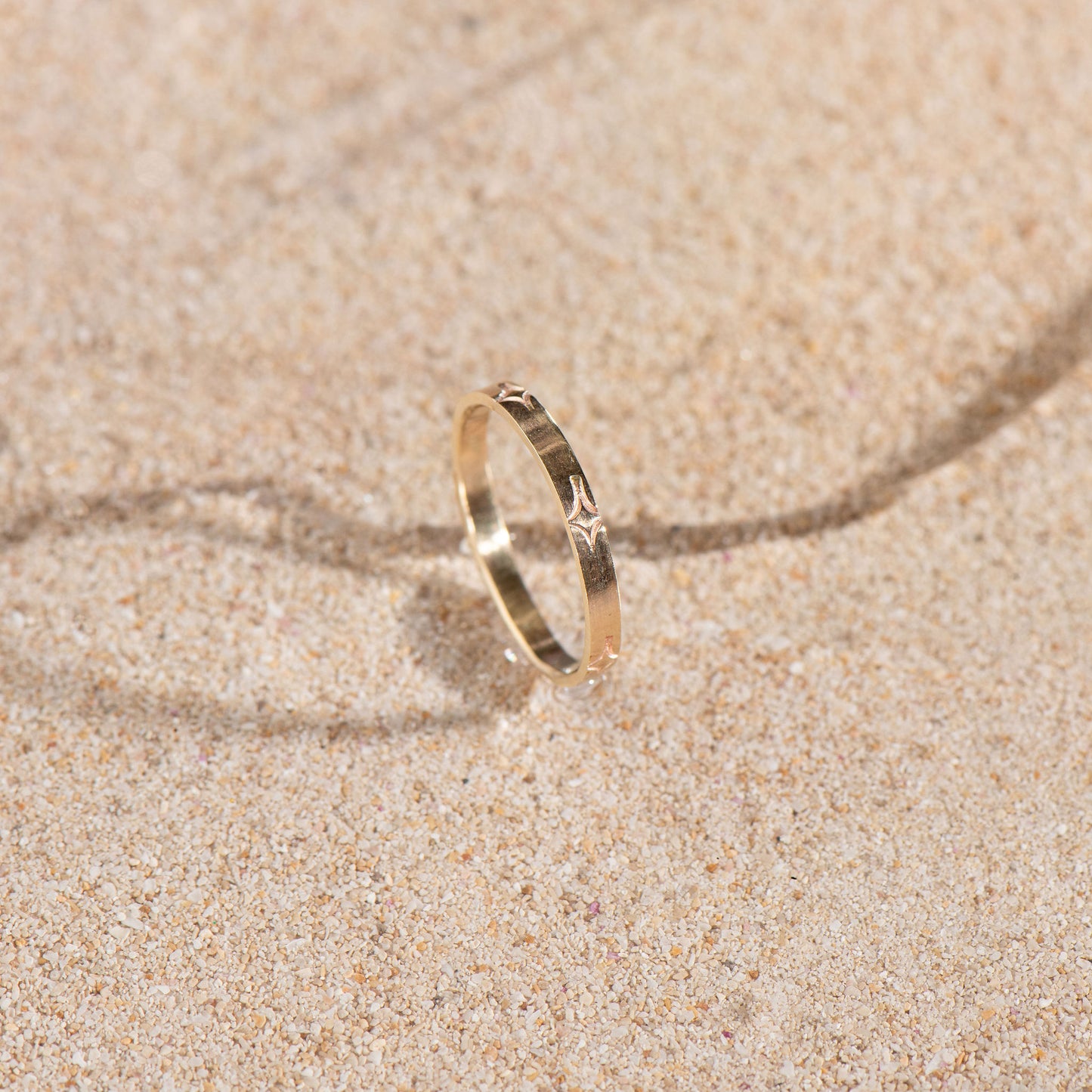 Handmade 4 Point Star Ring