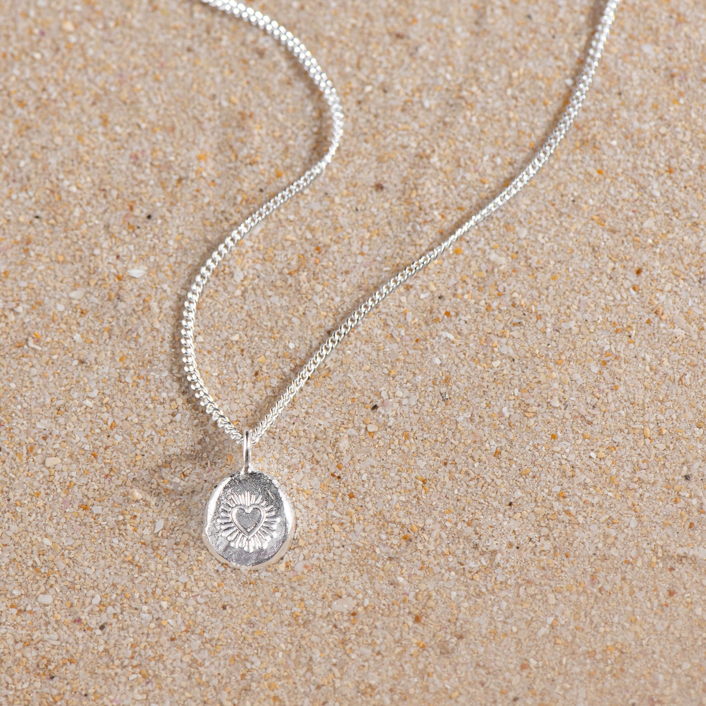 Handmade Exploding Heart Necklace