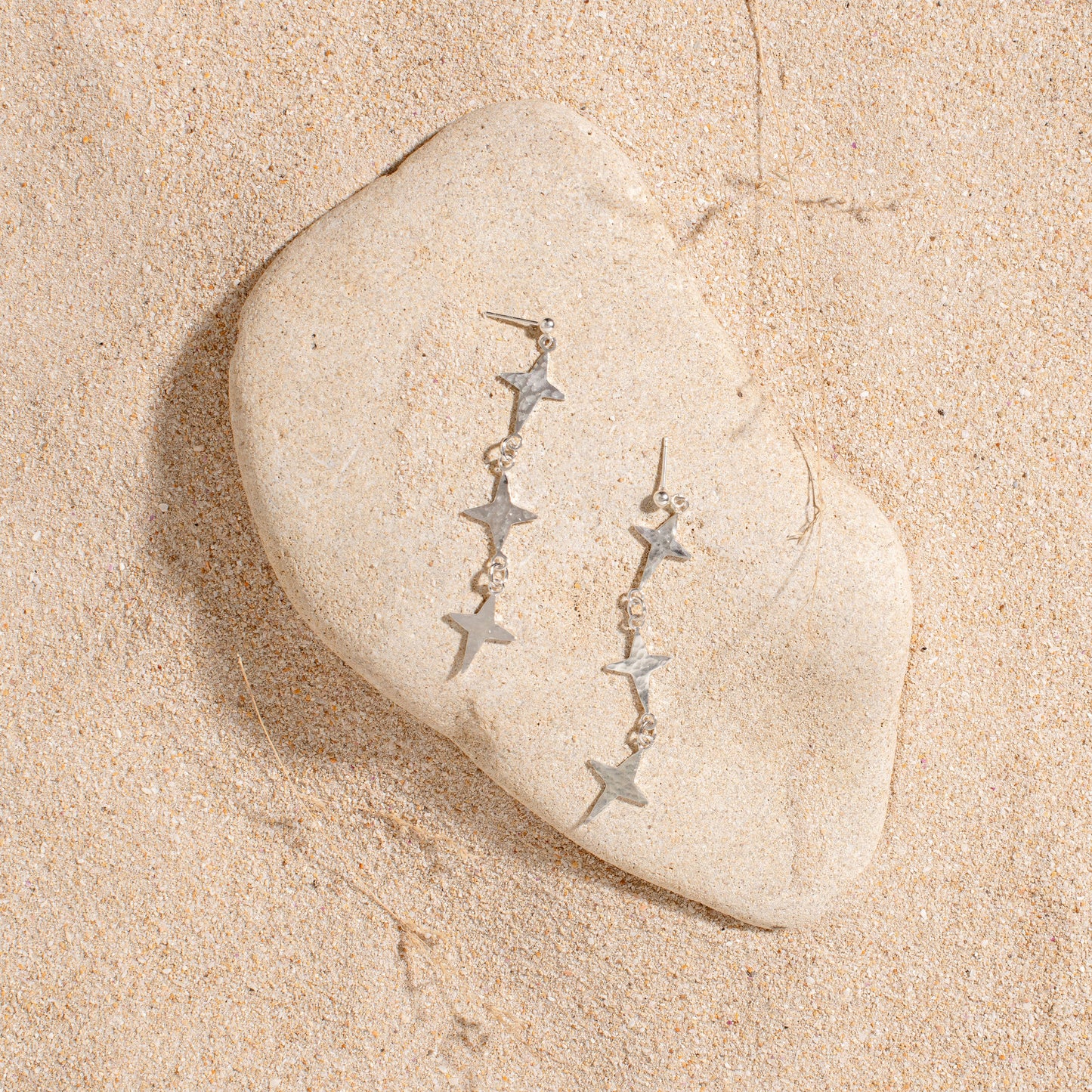 Handmade Triple Star Drops