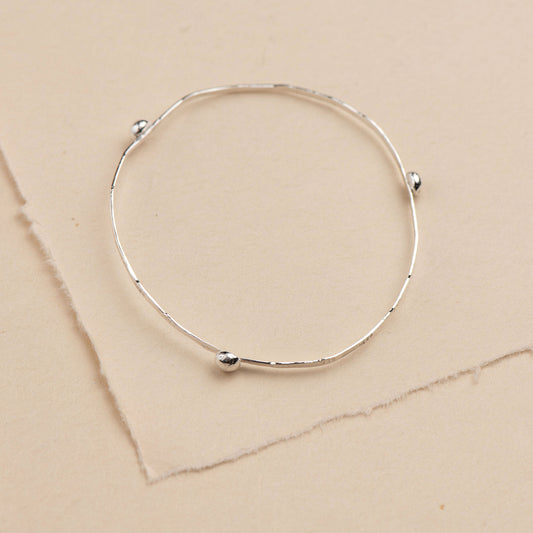 Handmade Arrow Bangle with Orbs