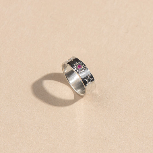 Handmade Crystal Star Ring